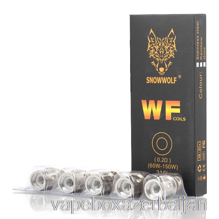 E-Juice Vape SnowWolf WOLF WF Replacement Coils 0.2ohm WF Coils (Stainless Steel)